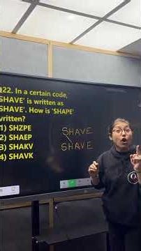 Letter Coding #shorts #trending #reasoning