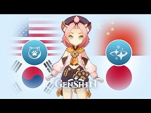 Diona Voice in 4 Different Languages (Skills & Attack) | Genshin Impact Diona