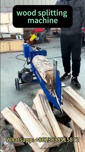 Amazing Hydraulic Log Splitter Working Process | Powerful, Fast, and Labor-Saving