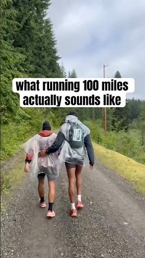 what running 100 miles actually sounds like 🌲🫈