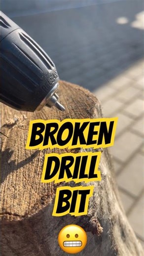 Drilling Into a Tree Stump… and the Drill Bit SNAPS! 😬 | #asmr