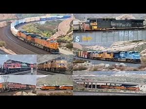 [4K] 2 HOURS of HUGE Trains! Railfanning Cajon Pass! FT UP 1982, UP 6378, FXE, CP 12/29/2022