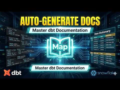dbt Cloud Docs Tutorial: How to Auto-Generate Data Dictionaries | Implementing dbt Documentation