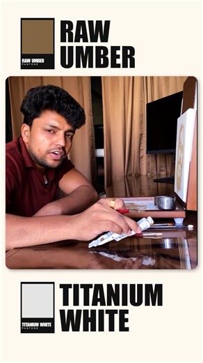 Reyanshh Rahul on Instagram: "Save & Read: Oil painting lesson by @reyanshh_rahul Why most artists sketch with Raw Umber in oil painting Raw Umber is one of the most trusted colors to start an oil painting because it’s neutral, fast-drying, and mixes easily with other pigments. It helps you block in values and structure without overpowering the canvas — perfect for building strong foundations before adding color. As they say, “A good painting begins with a good drawing — and Raw Umber helps you 