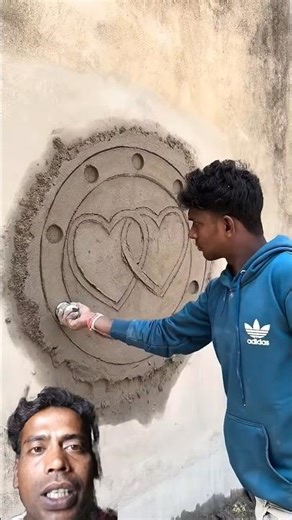 heart wala design banane ka badhiya tarika#construction