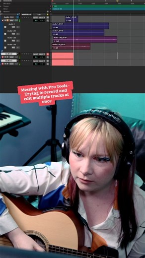 I'm back in the studio on Sunday and I'm going to do some of the recording Pro Tools cause I want to do some direct comparisons of trying to record and edit in Pro Tools vs Logic #producersofinstagram #homestudio #audioengineer #protools #logic | Emma