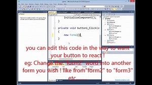 How to open multiple forms in a visual studio C# application