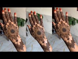 So beautiful and stylish mandala mehndi design | Mandala mehndi tutorial step by step
