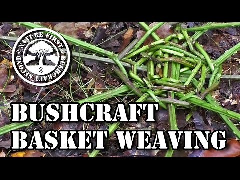 BASKET WEAVING: Quick & Easy BUSHCRAFT CONTAINER from Bramble (Blackberry)