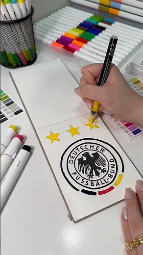 🇩🇪 Drawing Germany’s National Team Crest ⚽