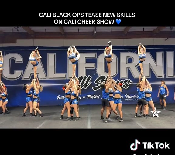have you watched @Cali Cheer Show’s new episode on YouTube today?! BLACK OPS ARE SO GOOD 🧡 #cheer #cheerleading #allstarcheer #fypシ