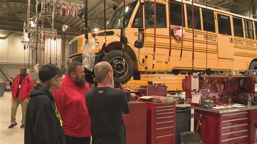 Penfield school district unveils new transportation center with electric bus chargers