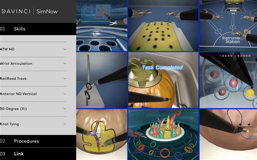 达芬奇Xi手术机器人最新技能模拟器SimNow平台（人工翻译双语字幕）
