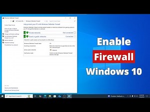 How to Enable or Disable Windows Firewall on Windows 10
