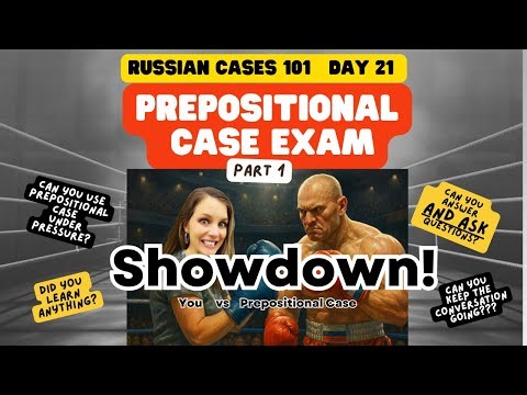 Prepositional Case Exam: CAN YOU ASK QUESTIONS and not be a deer in headlights? Most learners can't