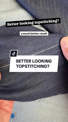 Want your topstitching looking great: 1️⃣ Increase the tension on your topstitching (spool) thread 2️⃣ Use normal thread in the bobbin 3️⃣ Always do plenty of scrap testing before the real deal I made replica seams for my scrap testing: stitched the seam, overlocked it, then topstitched — exactly how it’ll be done on the final garment. 👗 Anything else you want to know about topstitching? Drop it in the comments ⬇️ . ✂️ All my sewing content here is free. If you’d like everything, my best tips, 