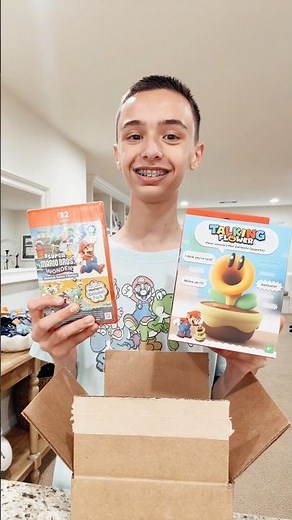 Nintendo Sent Me THIS?! Super Mario Bros. Wonder + Talking Flower Unboxing! #supermariobroswonder