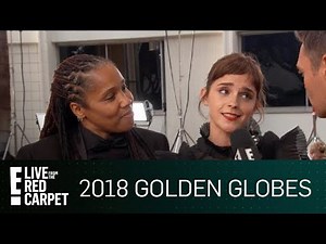 Emma Watson Attends Golden Globes With Imkaan Activist | E! Red Carpet & Award Shows