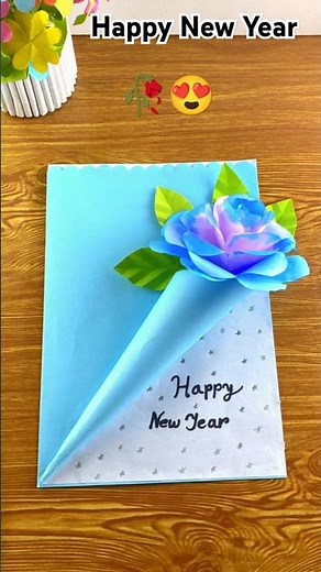 DIY cute 🥰 Happy New year greeting card idea ''2025'' #diy #shorts #happynewyear #2025