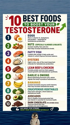 10 Best Foods to Support Healthy Testosterone Levels Naturally