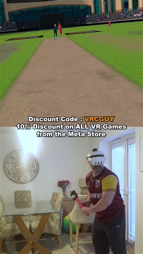 Clean Straight Drive Four in VR Cricket! 🔥🏏 #VRCricket #MetaQuest #CricketVR