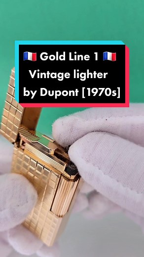 Vintage S.T. Dupont Gold Line 1 Lighter Unboxing [1970s]