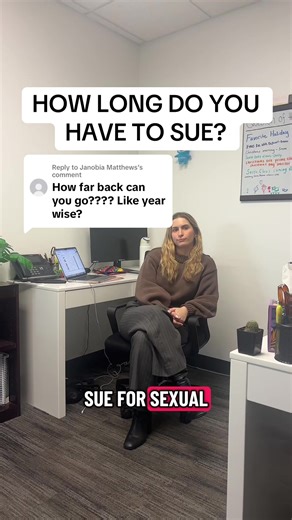 Replying to @Janobia Matthews How long can you wait to sue for sexual harassment employment cases? Kate answers! ⚖️💼 Contact our team today! 📞8006109646 #employmentlaw #sexualharassmentlaw #retaliation #californialaw #lawyersoftiktok