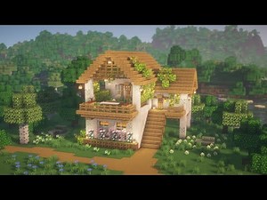 [Minecraft] How to Build an Aesthetic Pale Oak House / Tutorial