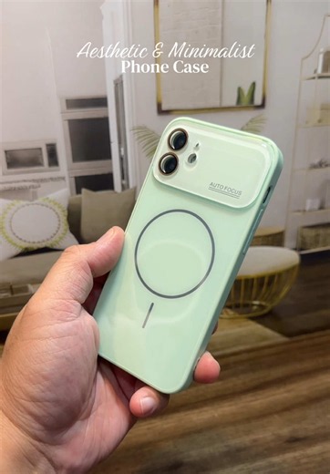 Acrylic Glass iPhone Case — Aesthetic Minimalist MagSafe Case