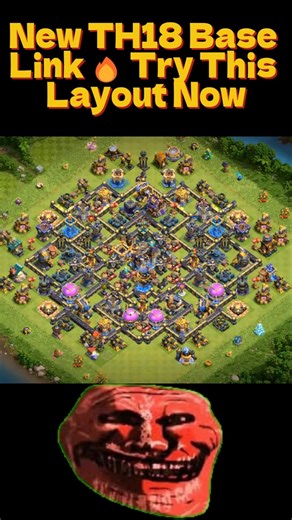 New TH18 Base Link 🔥 Try This Layout Now#shorts #coc #clashofclans #th18