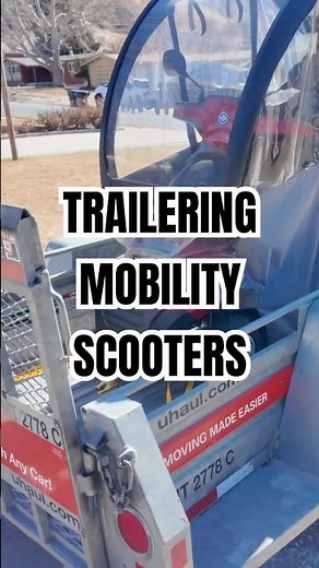 Trailering a Mobility Scooter! - Afikim S4 HD #mobilityscooter #afikim #uhaul