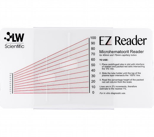 Hematocrit Reader Card – Manual Interpretation Tool | LW Scientific