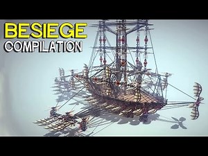 ►Besiege Compilation - Cool flying war machines