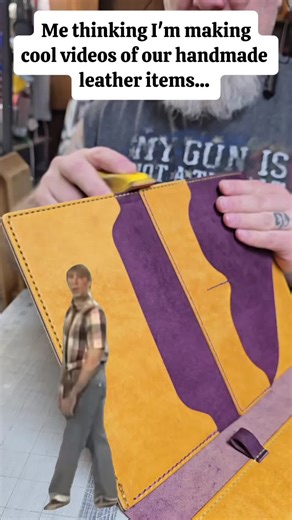 Spending hours on putting cuts of leather together to make a thing then spending 30 seconds to make a video of that thing so I can post it to our socials. I'm not the best at camera angles, lighting, sound, etc. Nor am I any good at marketing said things, the business, or myself for that matter. I just hope that the person out there who sees the thing falls in love and just has to have it. When people come to our shows and get to feel, see, and smell all our things, their overall reactions are e