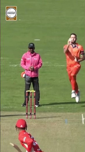 Scott Edwards 👀 #EuropeanCricket #StrongerTogether