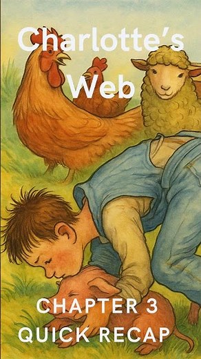 Charlotte’s Web Chapter 3 Summary | Wilbur Escapes the Pen! 🐖💨 #shorts