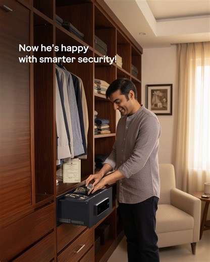 2.6K views · 23 reactions | Be like Bhaiya! Choose Smart Home Lockers to secure your valuables from Chintu Chor. Available in digital and biometric options. #Godrej #GodrejSecuritySolutions #TensionFreeSecurityUnlocked #GiftForBhaiya | Godrej Security Solutions | Facebook