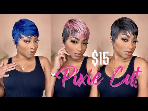 $15 Short Pixie Cut Wig | 5 Different Colors ✂️ | Bobbi Boss - M1051 TISHA | Memie Carvel