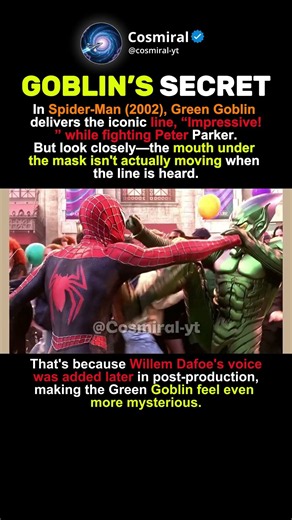 Green Goblin’s Mouth Never Moved 😳 #SpiderMan #GreenGoblin #mARVEL