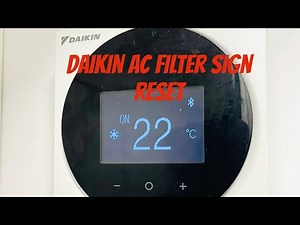 Daikin AC Unit Filter Sign Reset