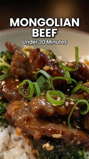 Mongolian Beef & Broccoli - Under 30 Mins!