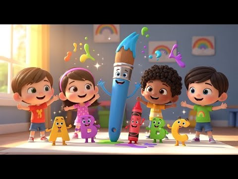 ABCs and Colors with Smiling Friends | Alphabet Song for Kids