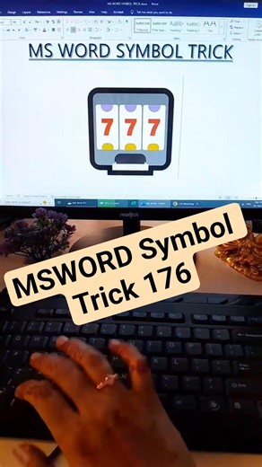 MSWORD Symbol Shortcut Keys Trick 176