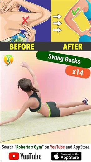 Get #slimarms in 30 Days – #isolation + #compoundexercises (2 sets) ‪@RobertasGym‬ #homeworkout