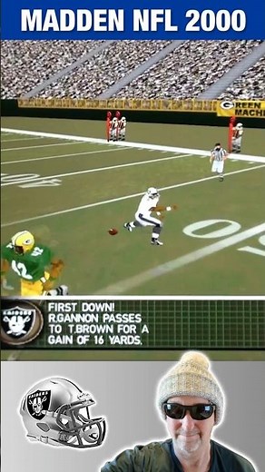 Madden NFL Oakland Raiders WR Tim Brown TD Drive against the Green Bay Packers #madden #raiders