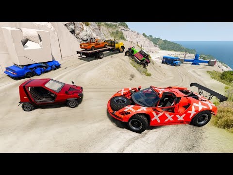 Racing Random Cars Around Huge Rocks and Jumps