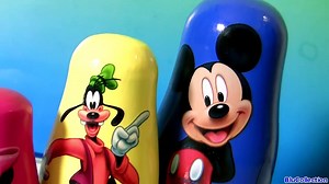 Baby Mickey Mouse Clubhouse Nesting Toys Stacking Cups Goofy Donald Minnie Disney Baby Toys-Ab