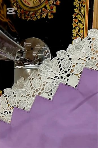 triangle with lase #sewing tips and tricks#short #shortfeed