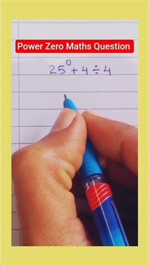 Power Zero Maths Question By Alok Sir #maths #mathematics #powerzero #tricks #shorts