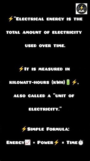 What is Electrical Energy?⚡|EEE Basics #6| Explained in 30 seconds